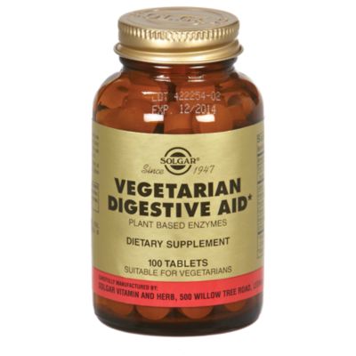 Solgar Vegetarian Digestive Aid Tablets Chewable 100 Tabs